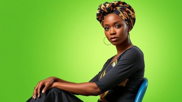 Soul Music channel art with stylish woman in a headwrap.