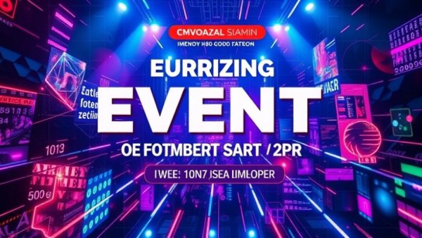 Unreal Fest Chicago dynamic digital event banner with abstract patterns.
