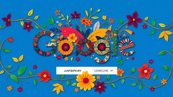 Celebrate Juneteenth with AI using vibrant Google doodle art