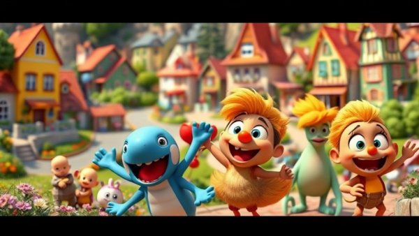 Exciting cartoon creatures explore islands in Fortnite