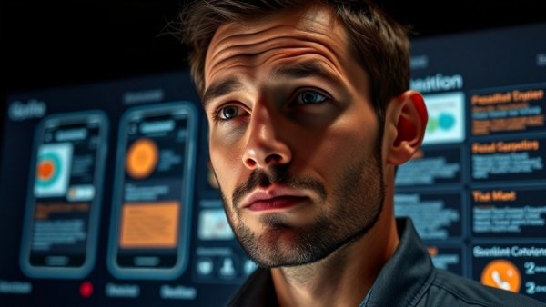 Notebook LM short video feature with educational smartphone screens and a thoughtful man.