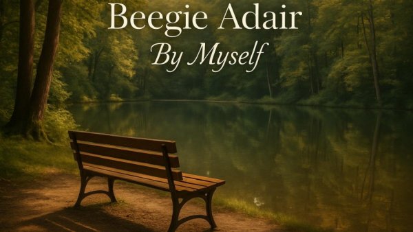 Beegie Adair's sophisticated jazz performances with tranquil forest scene.