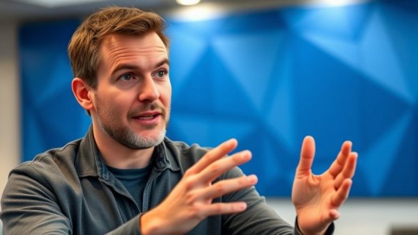 Casual speaker discusses tech app build completion.