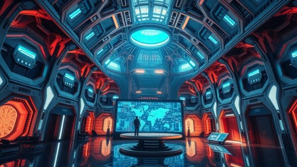 Futuristic design at Unreal Fest for 'How to Start Your Project at 60 FPS'.