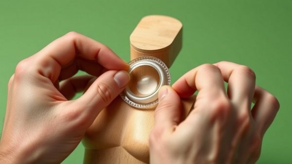 Demonstrating proper condom use on a wooden model.