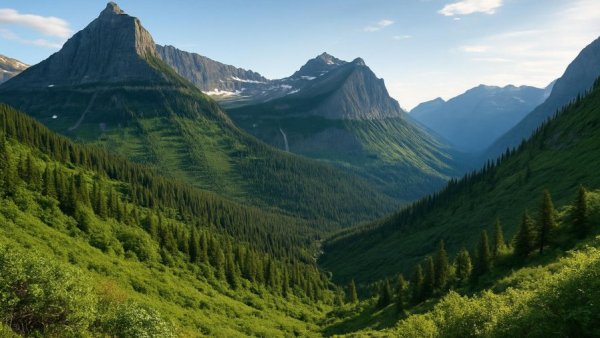 Breathtaking view of Glacier National Park landscape, best things to explore.