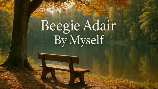 Beegie Adair’s sophisticated jazz performances serene forest lake scene.