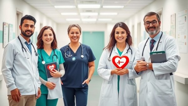 Healthcare professionals discuss heart health in Kampala, Uganda.