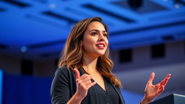 WordCamp US 2026 AI speaker presenting on stage