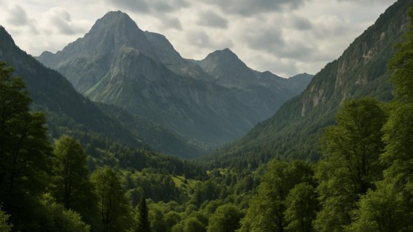 Scenic mountain landscape in the USA showcasing beautiful national park views.