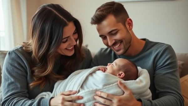 Helping Every Baby Get a Healthy Start message with a family embracing newborn.