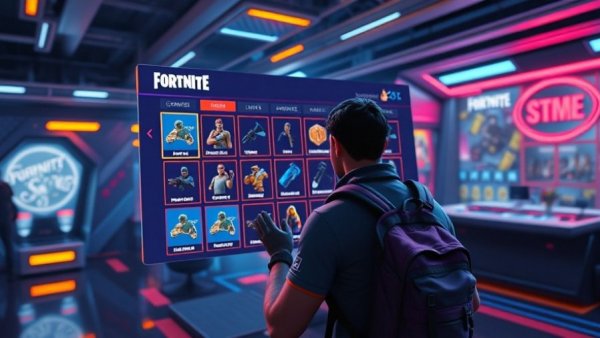 Fortnite custom shops UI for in-island transactions display.