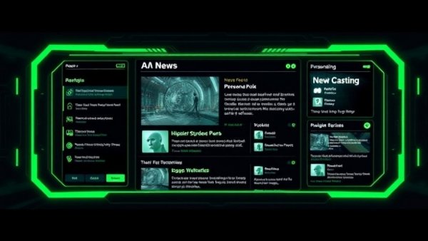 Futuristic interface for Personalized AI News Consumption