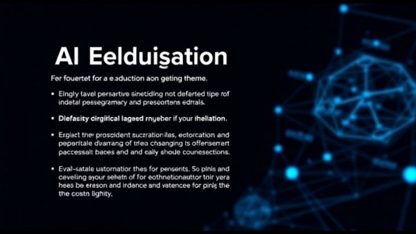 AI Educator theme on sleek digital presentation slide