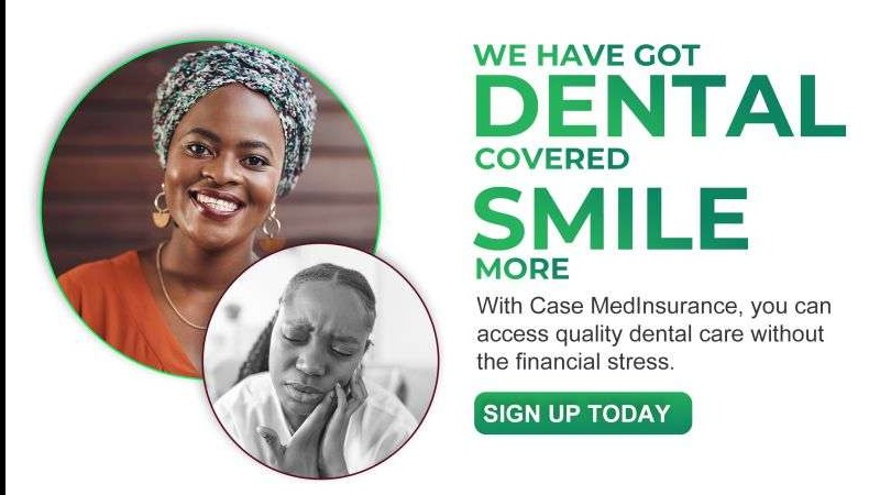 Dental health infographic with tooth sensitivity relief tips, dentist examining patient.