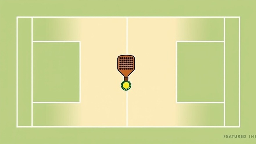 Bird’s-eye view of a pickleball court for beginners with labeled zones.