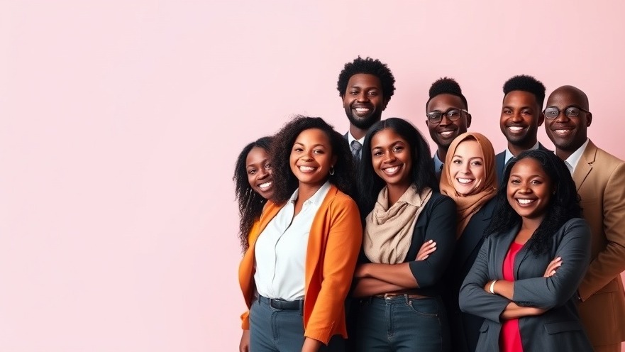 Diverse African professionals at an AI education conference, promoting AI governance.