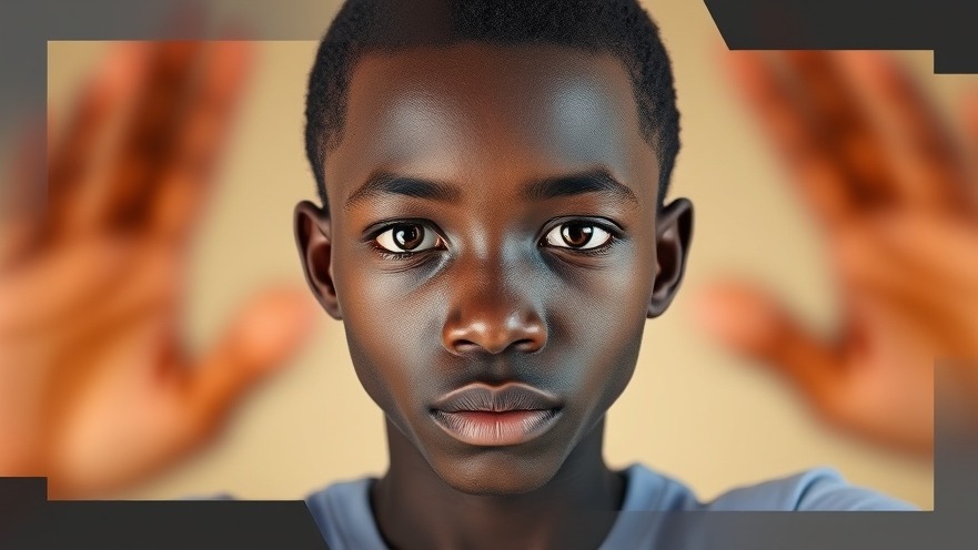 AI for filmmakers: Young African man in a tech-themed tutorial thumbnail.