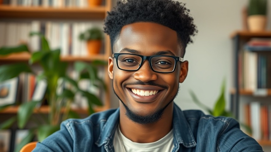 Smiling African tech geek promotes Claude integrations for maximizing AI productivity.