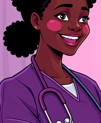 Female nurse discussing Trichomonas vaginalis and thick foamy discharge treatment.