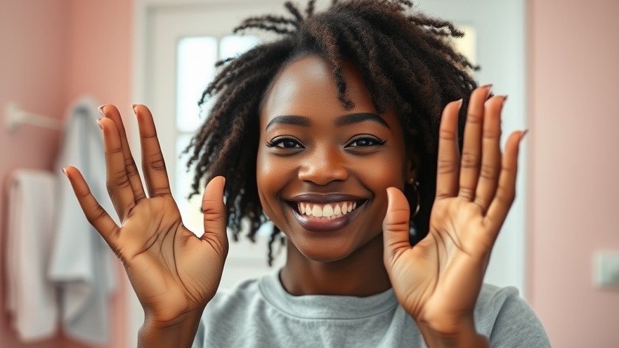 Smiling African woman in cozy room, promoting patient education in women's health.