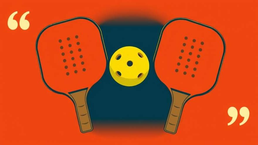 Pickleball for beginners: Illustrated court zones and equipment layout.