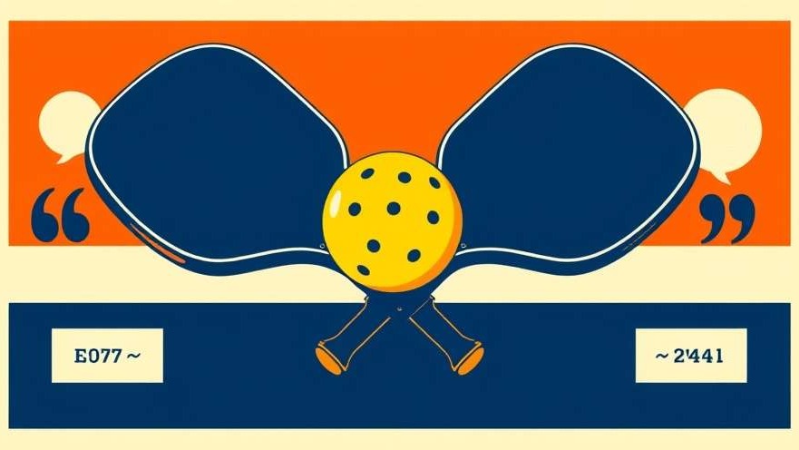 Professional major league pickleball match scene with athletes in dynamic rally in a modern championship arena, featuring branded paddles and lively courtside crowd. High detail, blue and green color palette, natural stadium lighting.