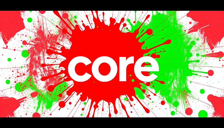 Core Africa Innovation Fund announcement with abstract splatter design.