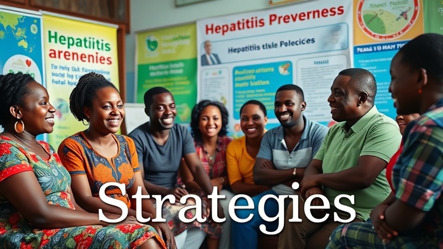 Diverse group in Kampala sharing hepatitis prevention strategies at a vibrant health workshop.