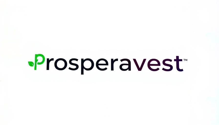 Prosperavest logo, minimalist design, leaf accent