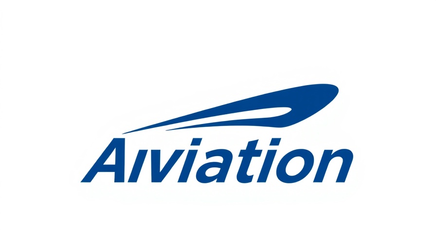 Aviation logo with dynamic design.