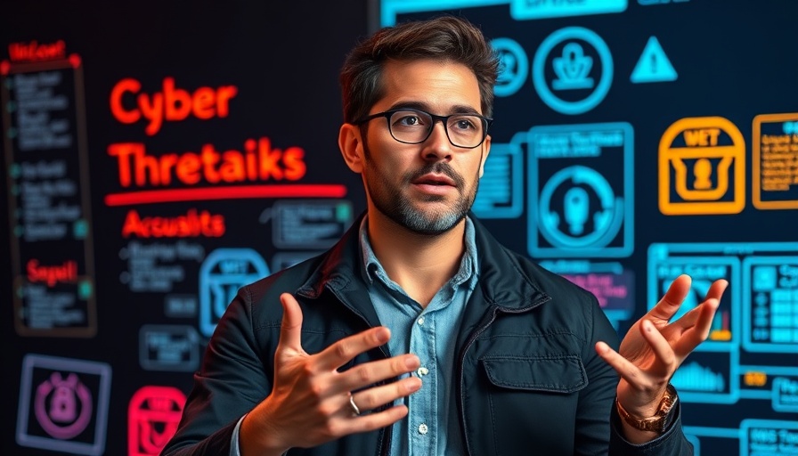 2025 Threat Intelligence Index trends presenter explaining cyber threats.