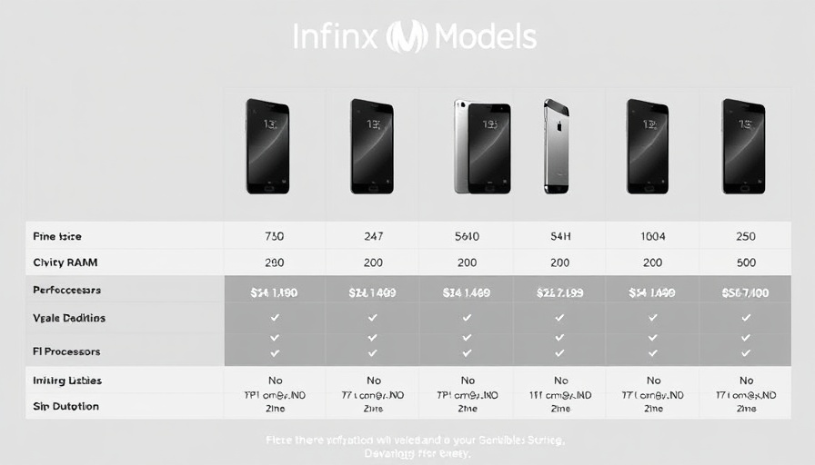 Infinix phone performance and price table overview 2025.