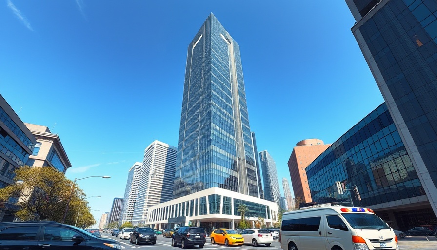 Nigeria Interest Rates and Trade Opportunities skyscraper in urban traffic