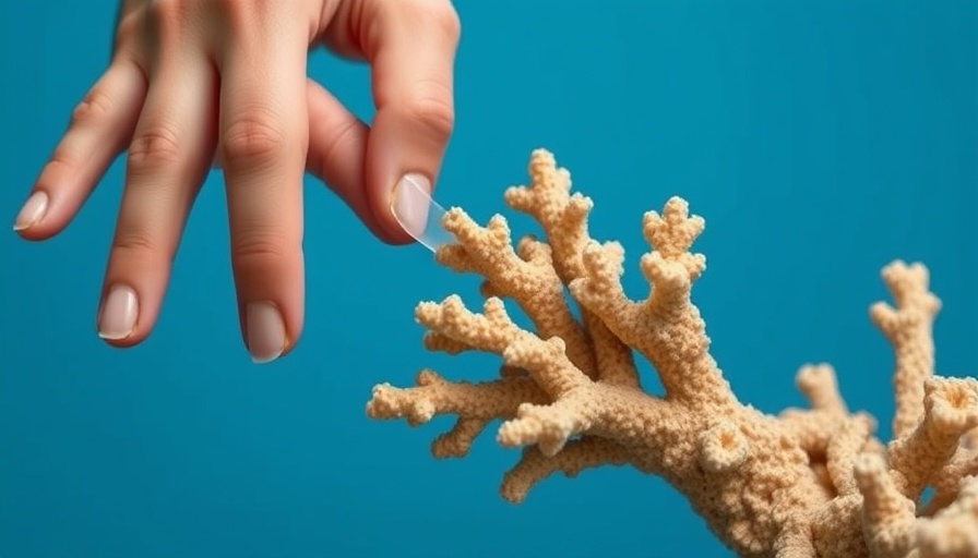 Hands cleaning coral, symbolizing efforts to combat plastic pollution in Caribbean communities.