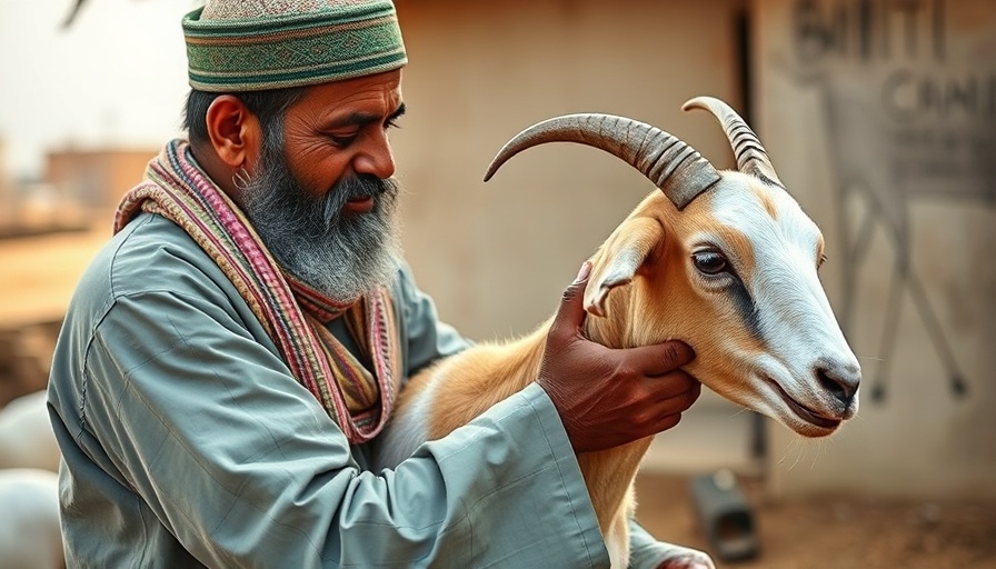 Eid Adha preparations in Umuahia with goat