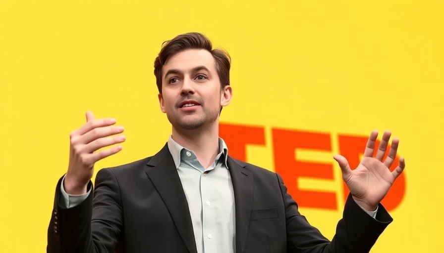 Speaker at TED talk emphasizing the impact of photos on science.