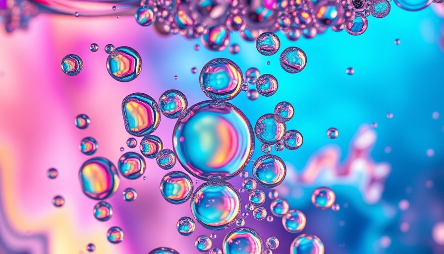 Vibrant DIY Fireworks in a Glass effect with colorful oil droplets.