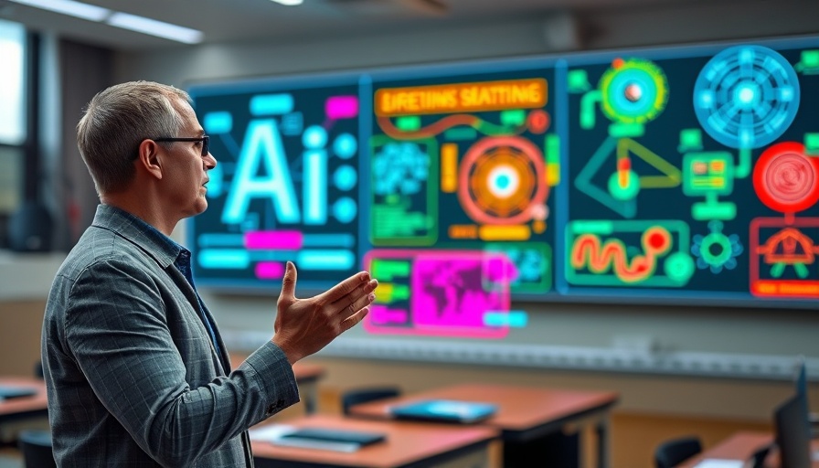 Expert discussing Hot Swapping AI Skills in a vibrant digital classroom.