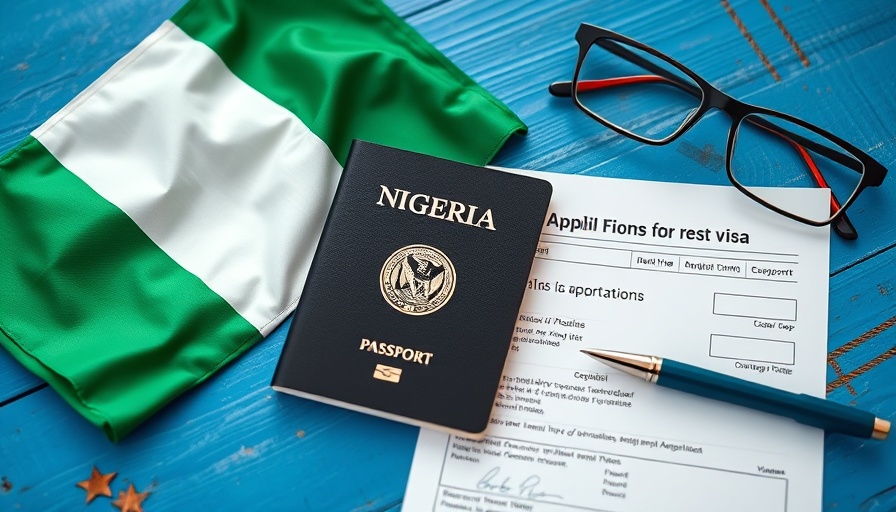 Nigerian flag and passport illustrating visa application process for Nigerian Visa Validity.