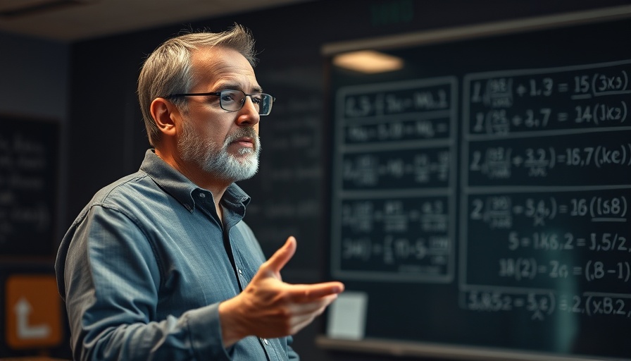 Middle-aged man explains feature engineering in an academic setting.
