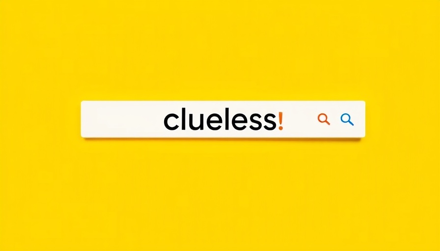 Minimalist design with Google search on yellow, representing AI video creation.