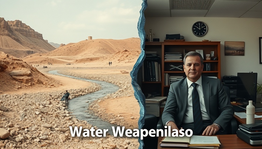 Discussion on control of water resources in the West Bank with split screen