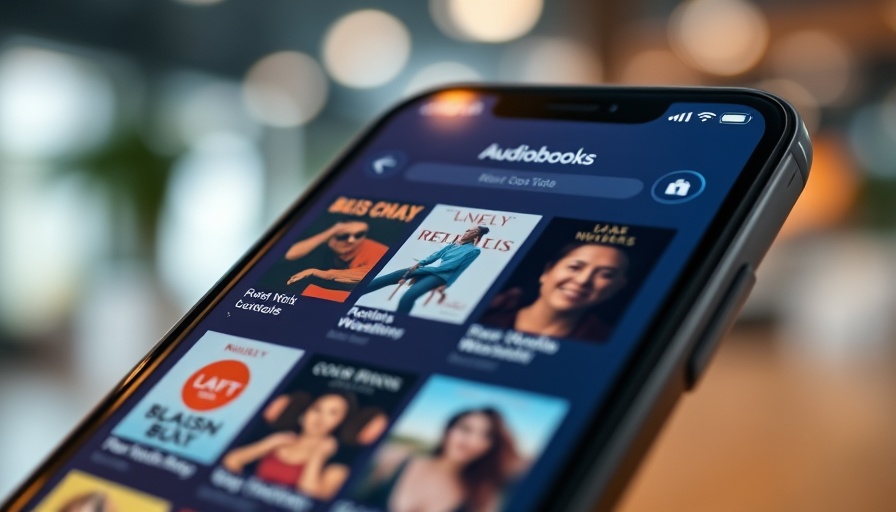 Audiobook app showcasing productivity and goal setting titles.