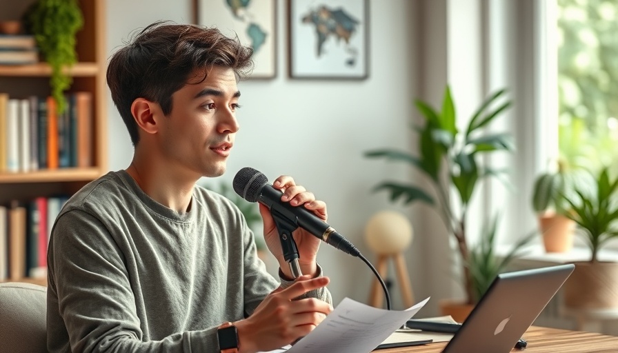 Young man discussing free learning opportunities in a study room.