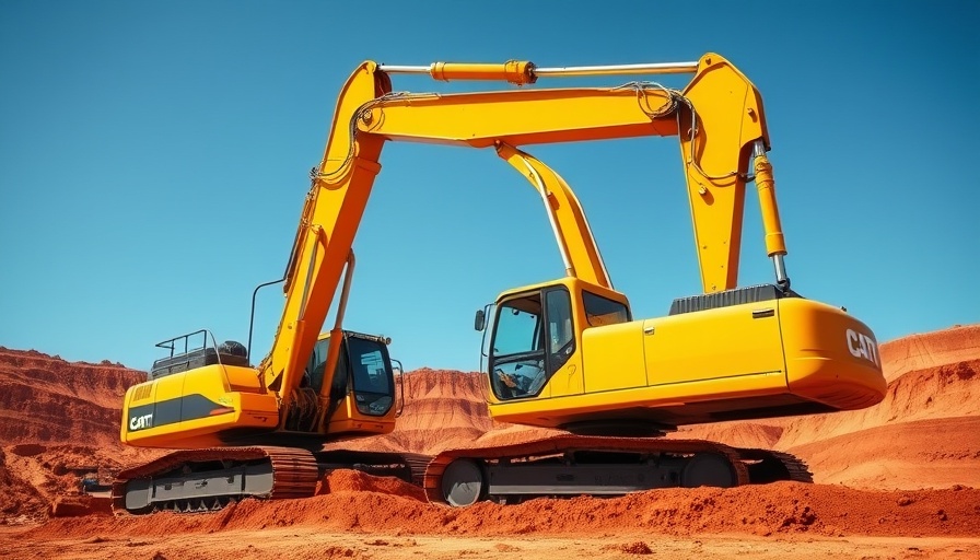 Excavator in open-pit mine for sustainable mining in Ghana.