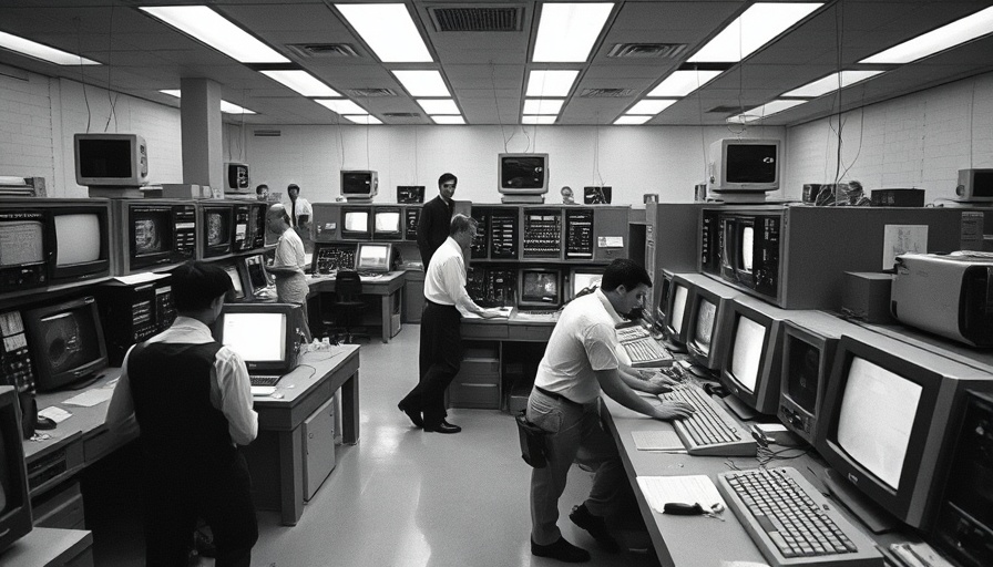 AI policy and governance for Africa themed vintage IBM lab scene.