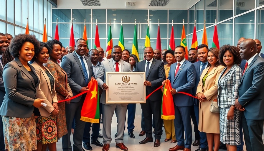 Opening ceremony at East Africa logistics centre with plaque unveiling.