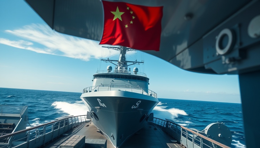 Collision course of Chinese vessels in South China Sea with clear skies.
