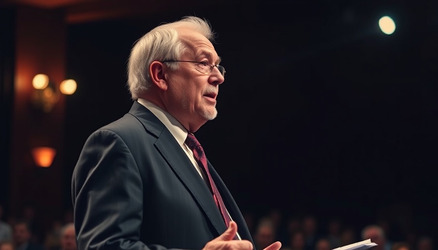 Elderly man delivering a speech, Some Do Some Don't philosophy